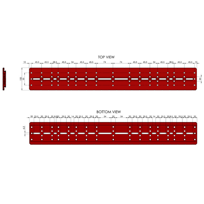 PrimaLuceLab Szyna Dovetail Plus Losmandy-Style 750mm
