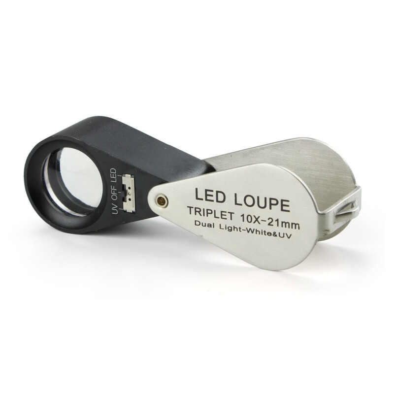 Euromex Lupa Klapp-Lupe PB.5034-LUV, 10x achromatisch, LED, UV