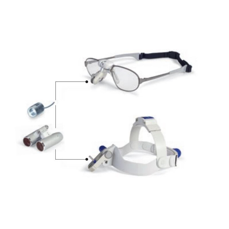 ZEISS Lupa Fernrohrlupe optisches System K 5,0x/300 inkl. Objektivschutz zu Kopflupe EyeMag Pro