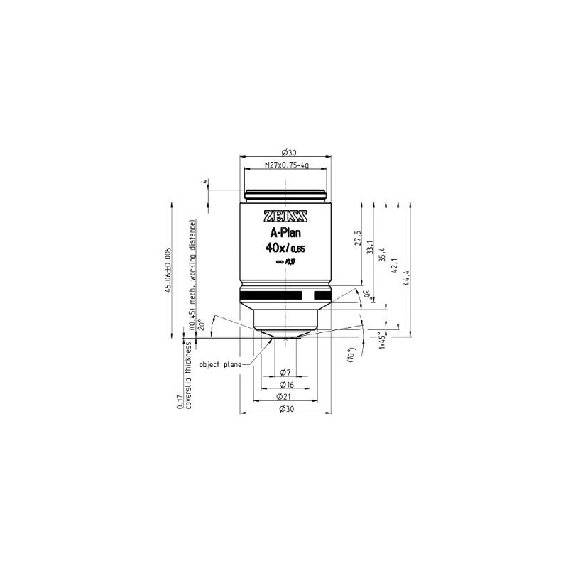 ZEISS Obiektyw A-Plan 40x/0,65 M27