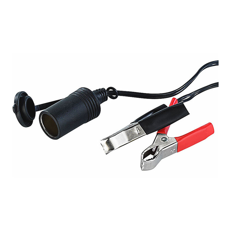 TS Optics Kabel Przewody zasilające wtyczka instalacji elektrycznej pojazdu/zaciski krokodylkowe 12V 8A