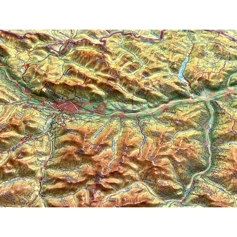 Georelief Tyrol (77 x 57 cm) mapa reliefowa 3D