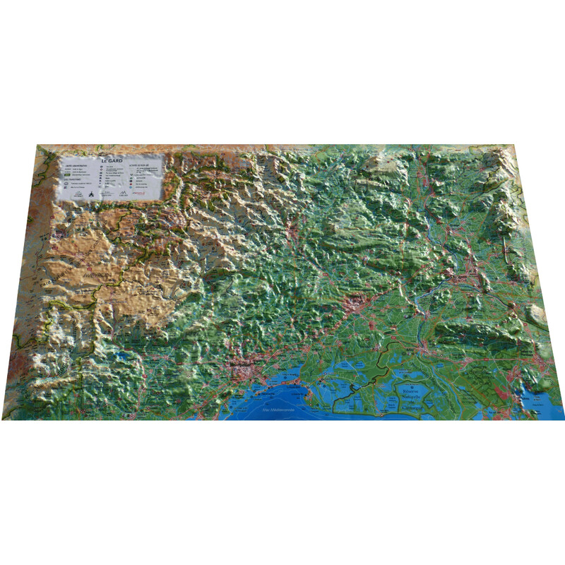 3Dmap Mapa regionalna Le Gard