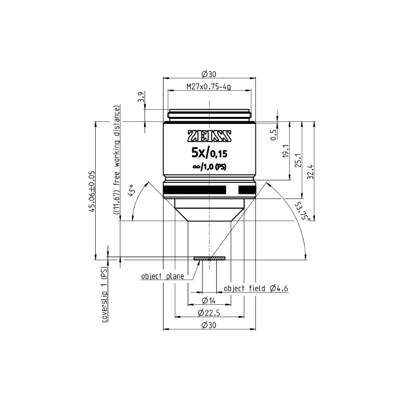 ZEISS Obiektyw LD A-Plan 5x/0.15 wd=11.7mm