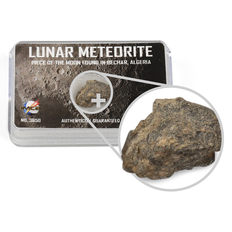 Top Meteorites Prawdziwy meteoryt księżycowy Bechar Algeria 1-1,25g