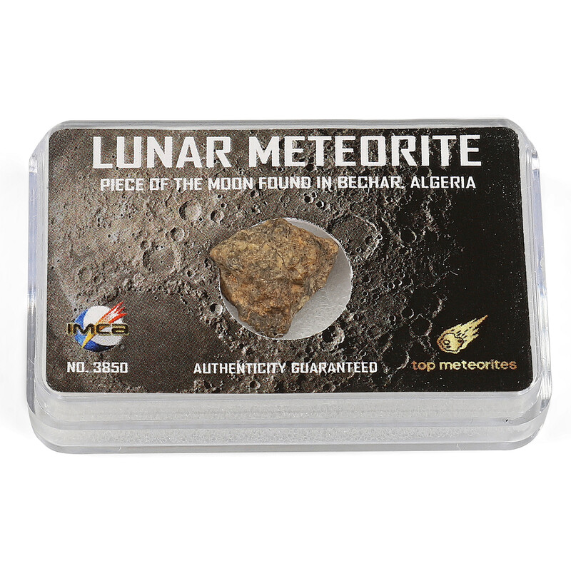 Top Meteorites Meteoryty Prawdziwy meteoryt księżycowy Bechar Algeria 0.3-0.4g