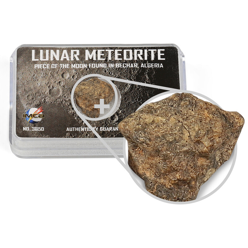 Top Meteorites Prawdziwy meteoryt księżycowy Bechar Algeria 1,25-1,75 g