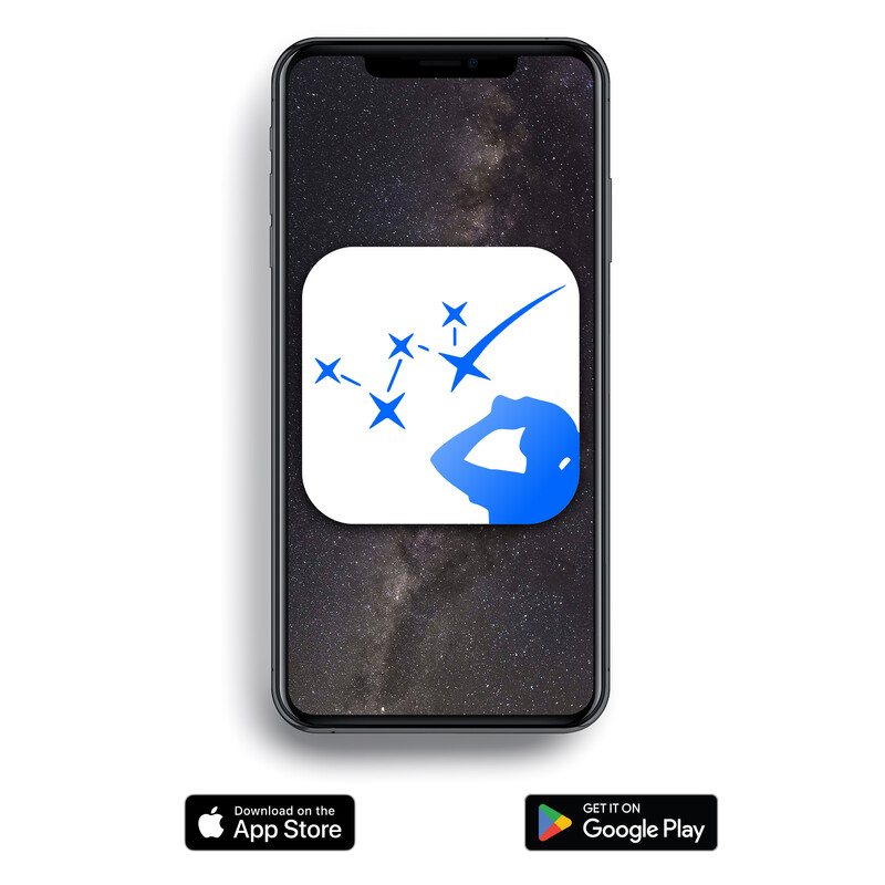 Omegon Podręczne planetarium Universe2Go+ + okulary do obserwacji zaćmienia słońca Solar Safe Deluxe