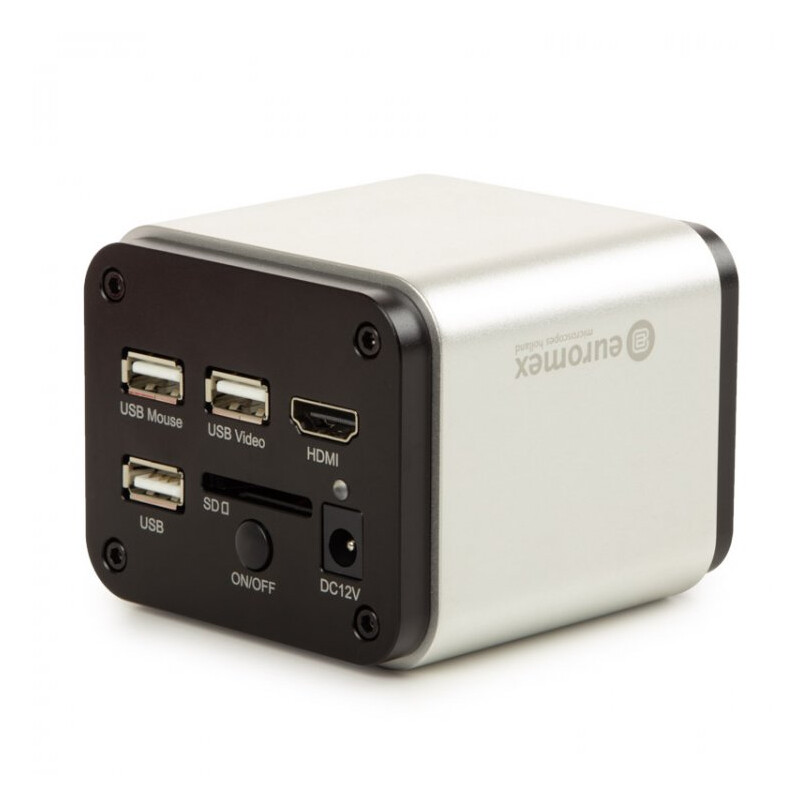 Euromex Aparat fotograficzny VC.3039-HDS, kolor, 1/2,8", 1,45 µm, 60/30 kl./s, 8 MP, HDMI/USB, 13-calowy ekran HD