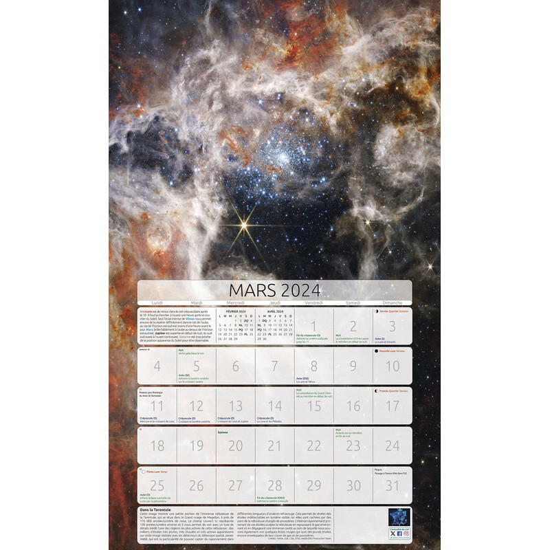 Amds édition  Kalendarze Astronomique 2024
