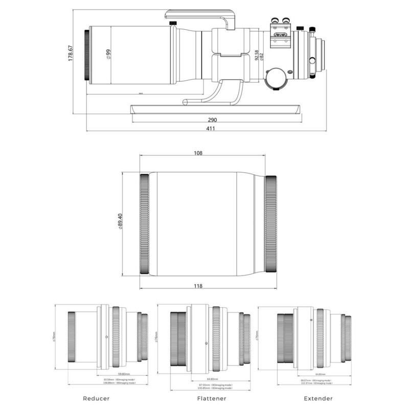 Askar Refraktor apochromatyczny  AP 60/360 80/500 V OTA