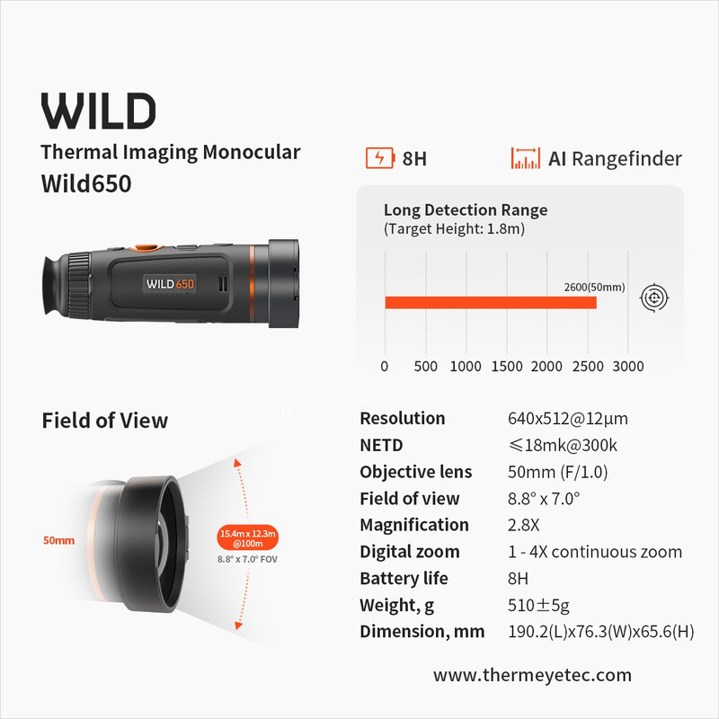 ThermTec Kamera termowizyjna Wild 650