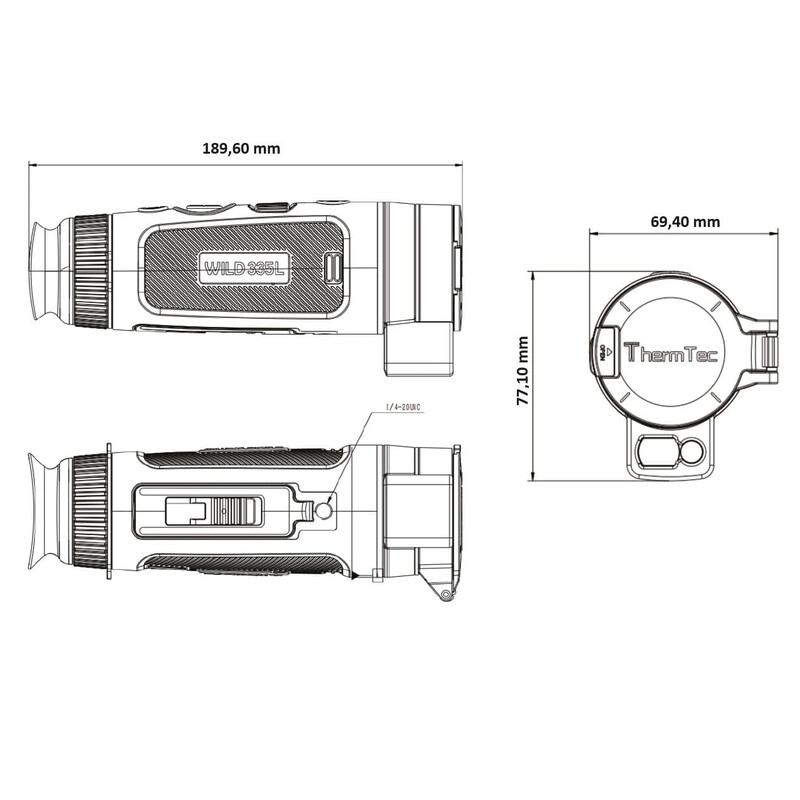 ThermTec Kamera termowizyjna Wild 335L Laser Rangefinder