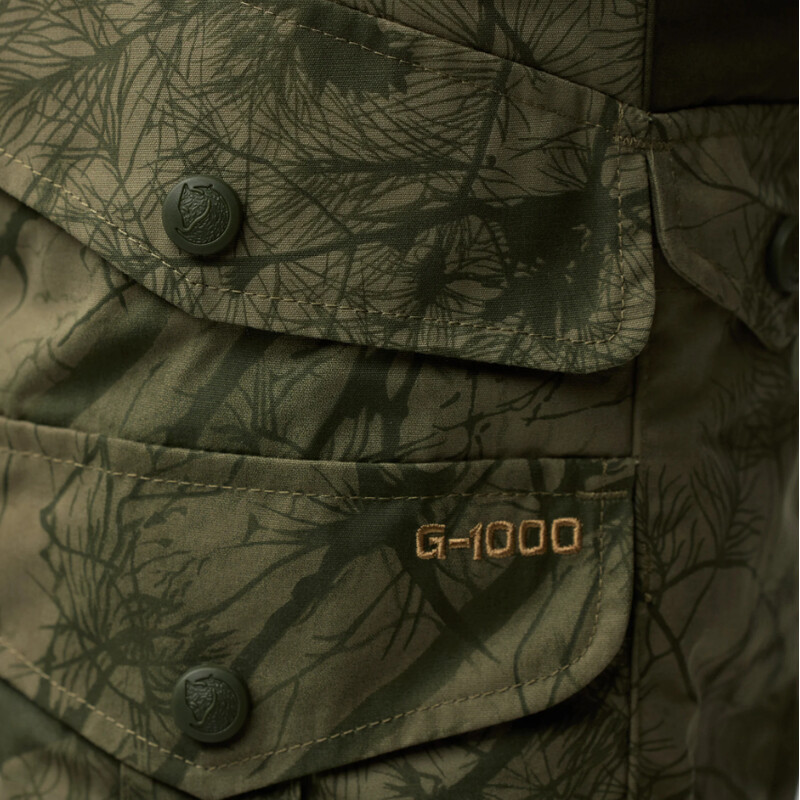 Fjällräven Spodnie myśliwskie Barents Pro M, 626-662 Green Camo-Deep Forest, 50