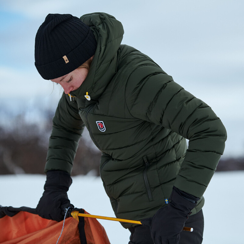 Fjällräven Expedition Pack Down Hoodie W, 662 Deep Forest, rozmiar M