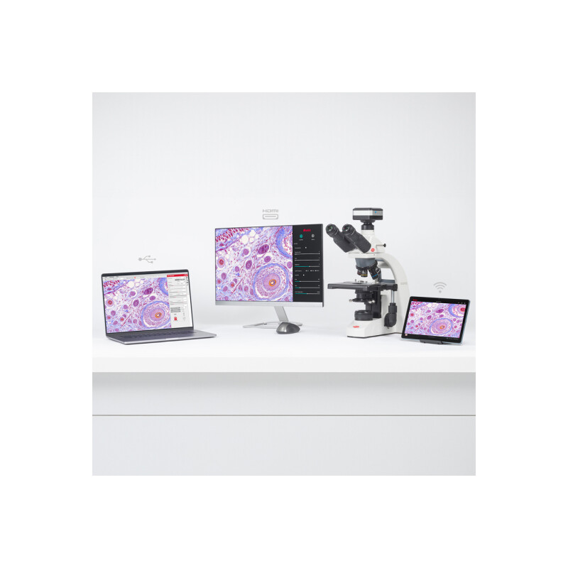 Motic Aparat fotograficzny 4000X, kolor, 8MP, CMOS, 1/2.8, WiFi & USB, 1.45 µm