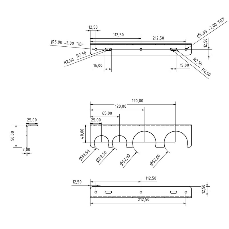 Omegon Półeczka na okulary 2x 2'' + 2x 1,25''