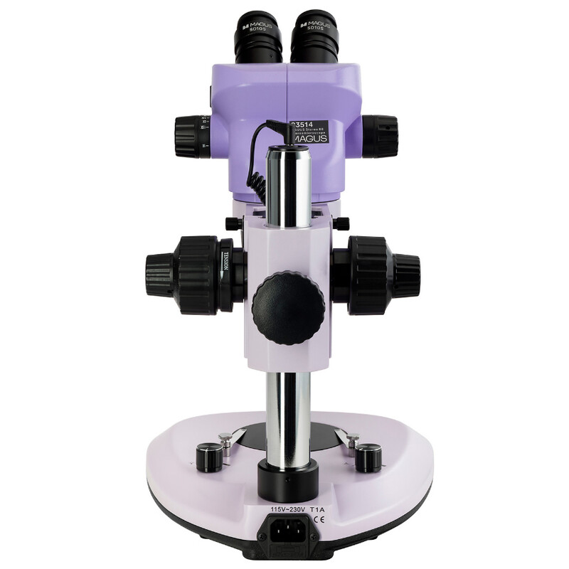 MAGUS Mikroskop stereoskopowy zoom 8B 6.5x-55x bino Greenough 3W LED