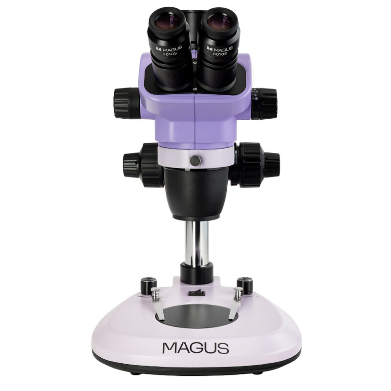 MAGUS Mikroskop stereoskopowy zoom 8T 6.5x-55x trino Greenough 3W LED