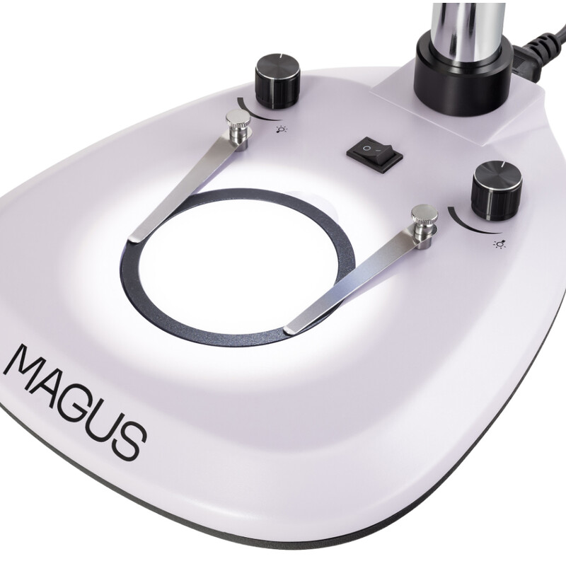 MAGUS Mikroskop stereoskopowy zoom 8T 6.5x-55x trino Greenough 3W LED
