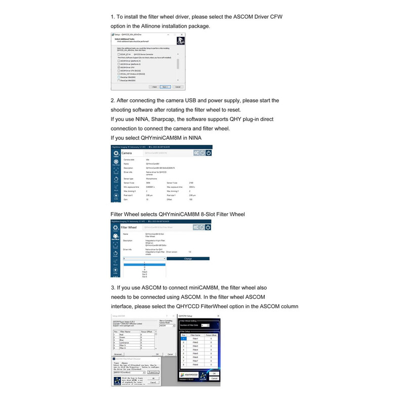 QHY Aparat fotograficzny miniCam8 Color Combo