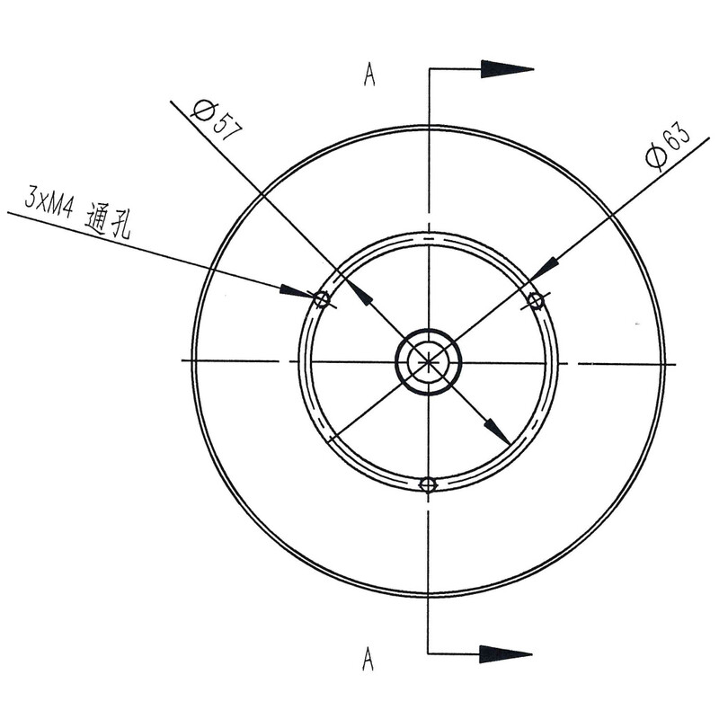 Omegon Adapter gwintowany 3/8'' do kolumny Pro
