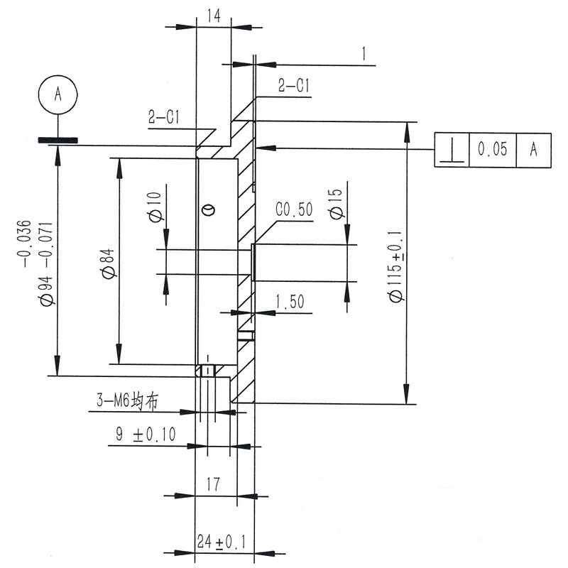 Omegon Adapter gwintowany 3/8'' do kolumny Pro