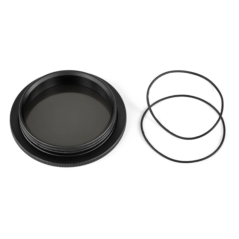 Omegon Filtry słoneczne 50 mm dla lornetek oraz ZWO Seestar S50 (zestaw 2 szt.)