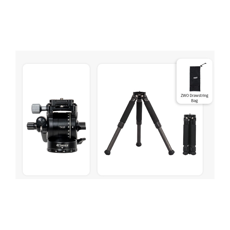 ZWO Statyw z włókna węglowego TC20+TH10 Seestar Smart Telescope