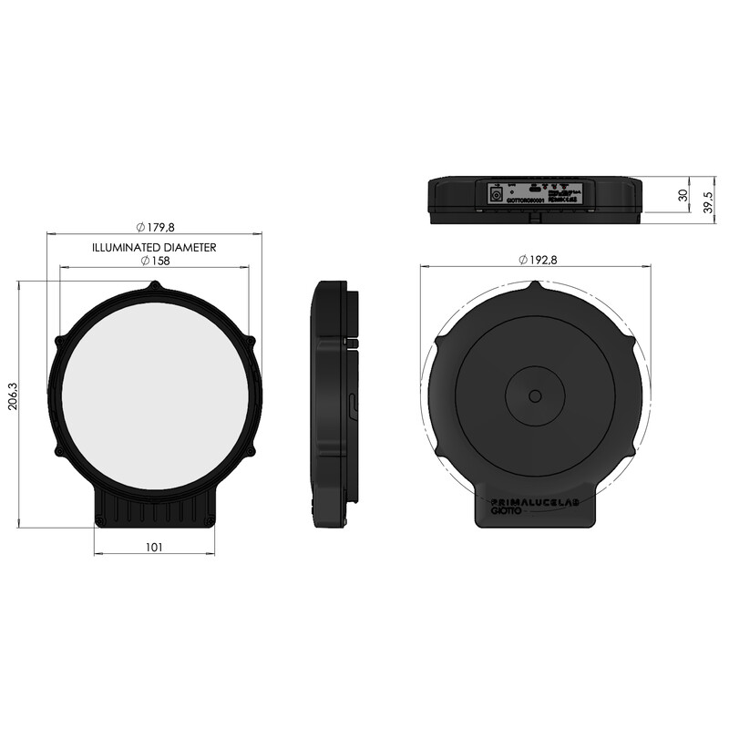 PrimaLuceLab Maska płskiego pola GIOTTO Flat Field Generator Celestron Origin
