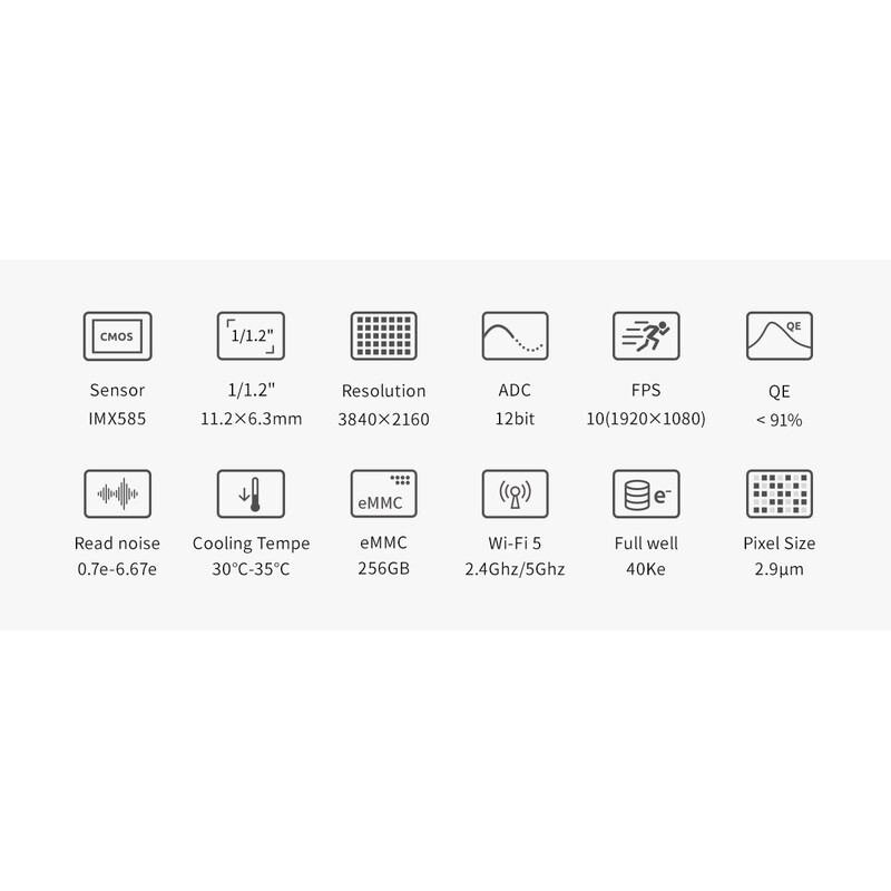 ZWO Aparat fotograficzny ASI 585 MM-Air Mono