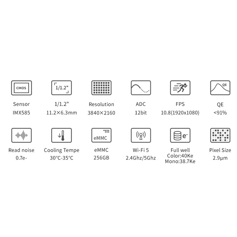 ZWO Aparat fotograficzny ASI 585 MM-Air Mono