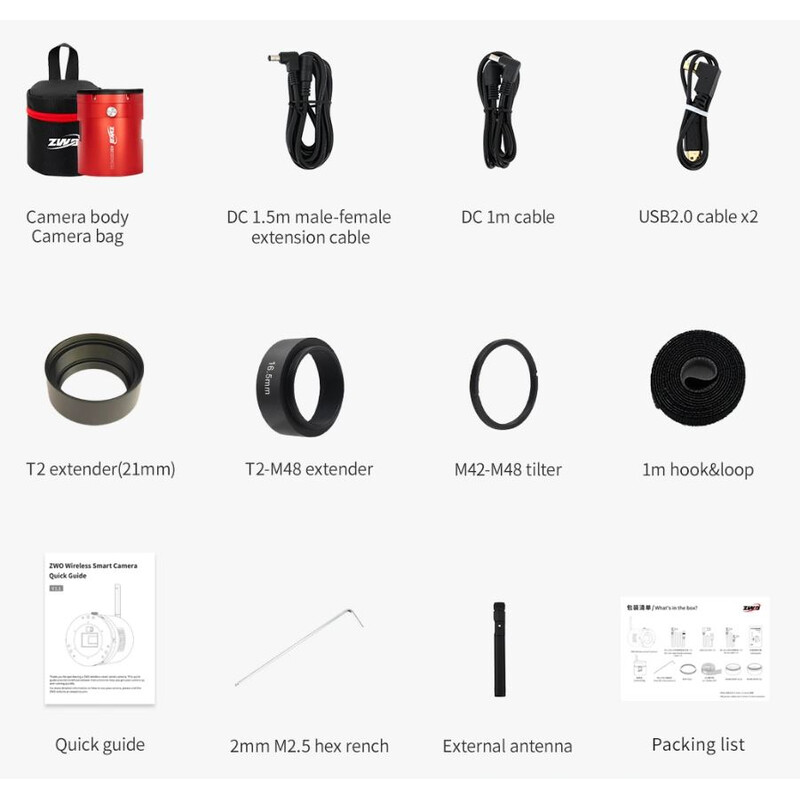 ZWO Aparat fotograficzny ASI 585 MM-Air Mono