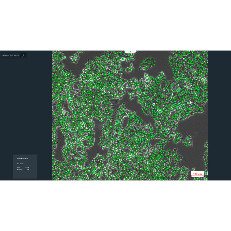 ZEISS Oprogramowanie Moduł Labscope AI Cell Counting DLic