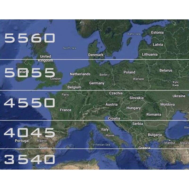TMS-ASTRO Klin paralaktyczny Platforma EQ wizualna 40°-45°