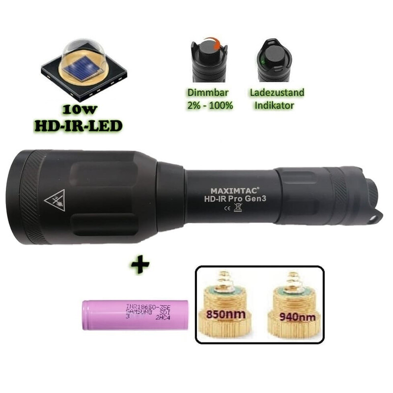Maximtac HD-IR Pro Gen 3 Rozjaśniacz podczerwieni LED