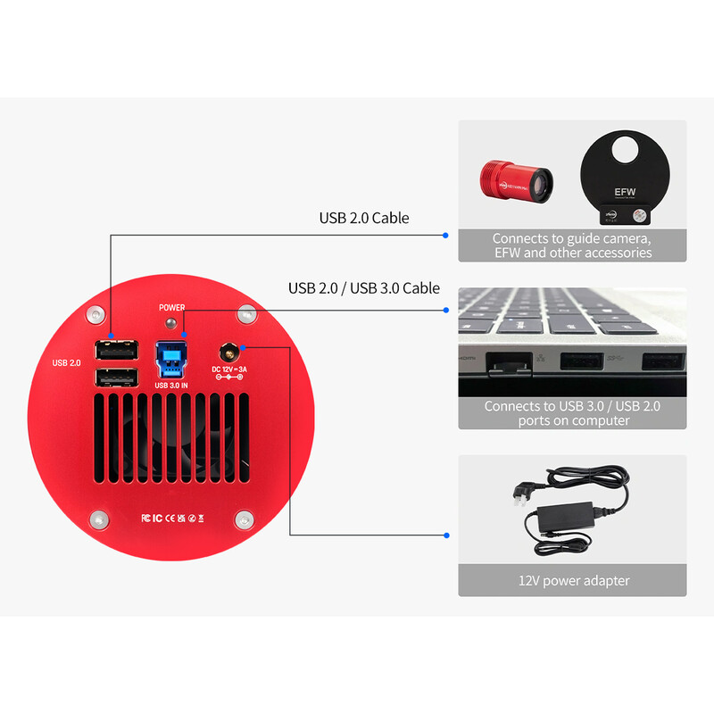 ZWO Aparat fotograficzny ASI 2600 MM Pro Mono