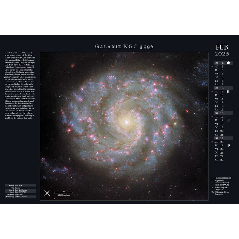 Astronomie-Verlag Kalendarze Weltraum-Kalender 2026