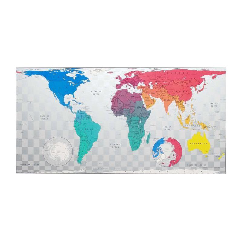 The Future Mapping Company Mapa świata Future Map, kolor niebieski-szmaragdowy-różowy-żółty