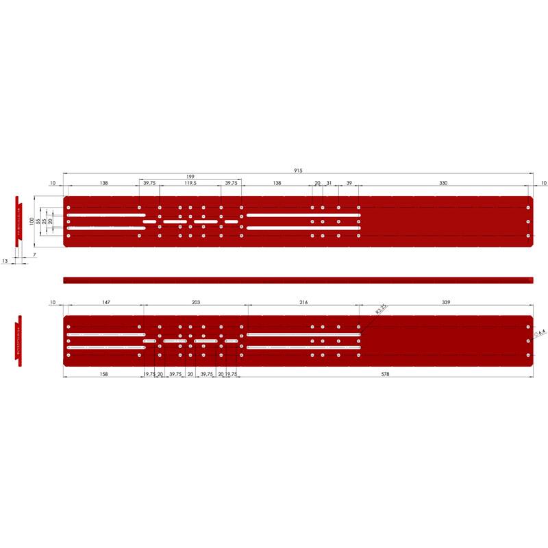 PrimaLuceLab Szyna pryzmatyczna PLUS typu Losmandy 915 mm
