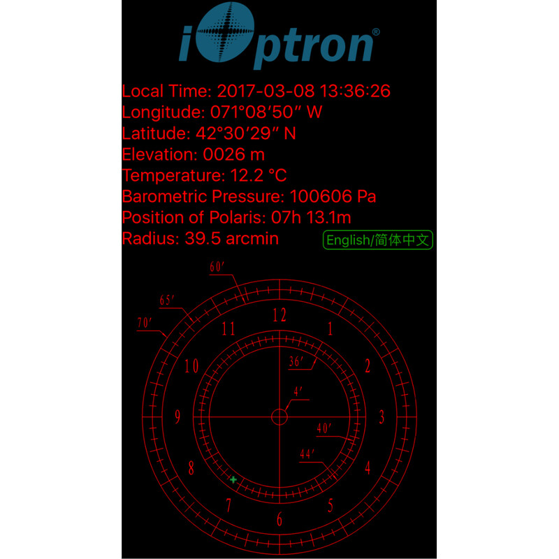 iOptron Lunetka biegunowa AccuAlign HST / PST