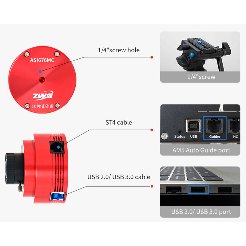 ZWO Aparat fotograficzny ASI 676 MC Color