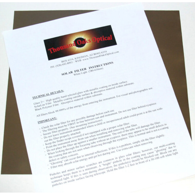 Thousand Oaks Folia filtrująca SolarLite (305 x 305 mm)