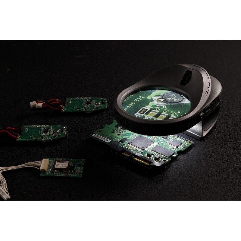 FPS Elektroniczna lupa Micro Mouse – powiększenie od 5x do 10x, aparat fotograficzny, światło UV i wyświetlacz 2,8"