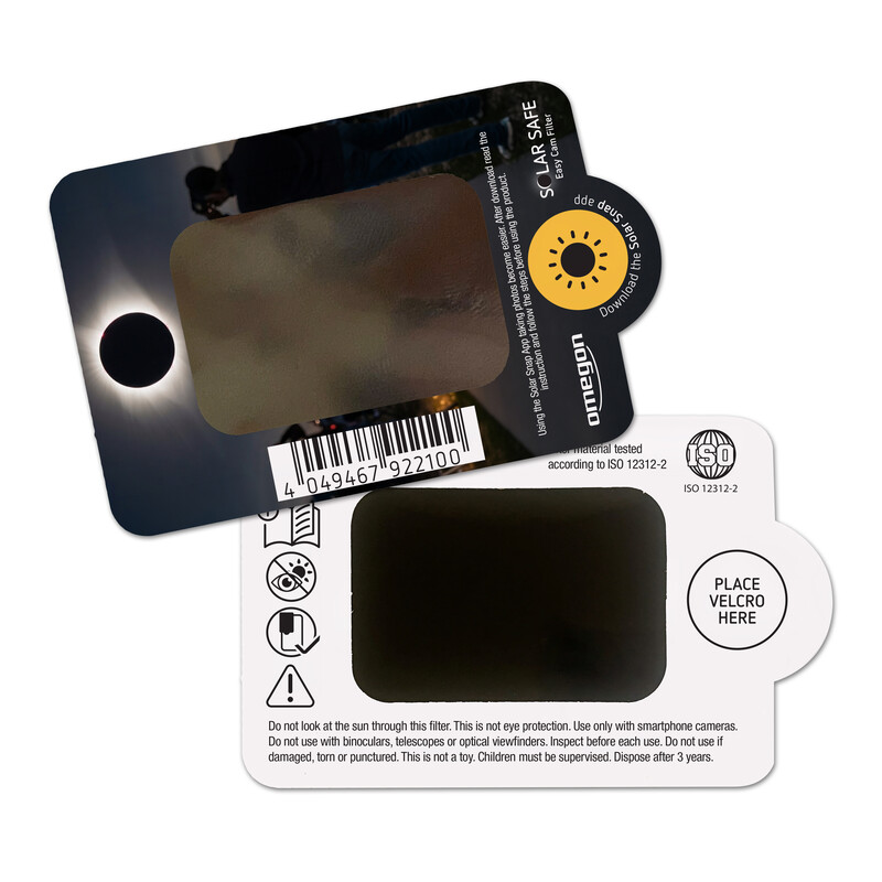 Omegon Filtry słoneczne Sonnenfilter Solar Safe Easy Cam Filter