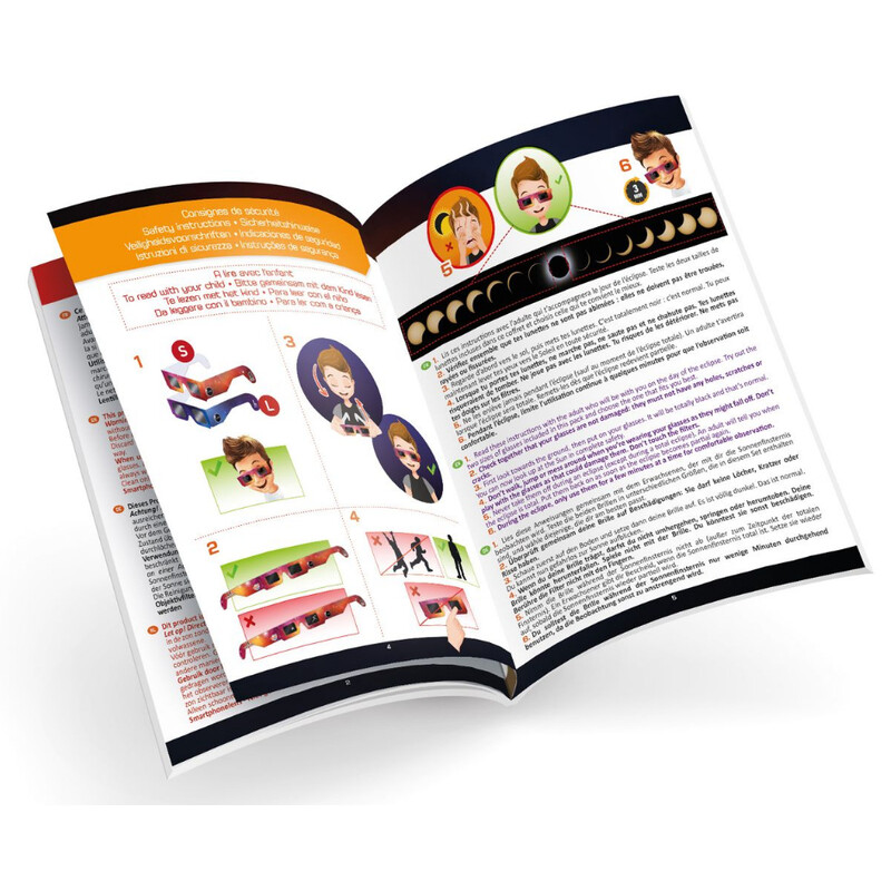 Buki Okulary do obserwacji zaćmienia Słońca Family Pack