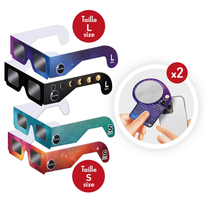 Okulary do obserwacji zaćmienia Słońca Buki Family Pack