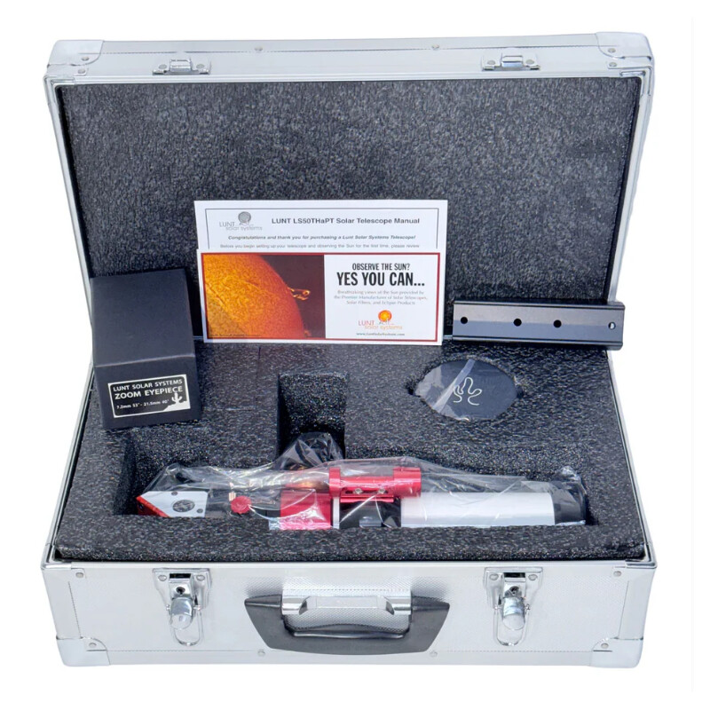 Lunt Solar Systems Teleskop do obserwacji słońca ST 50/350 LS50C Ha / B600 PT DS Premium PLUS Kit