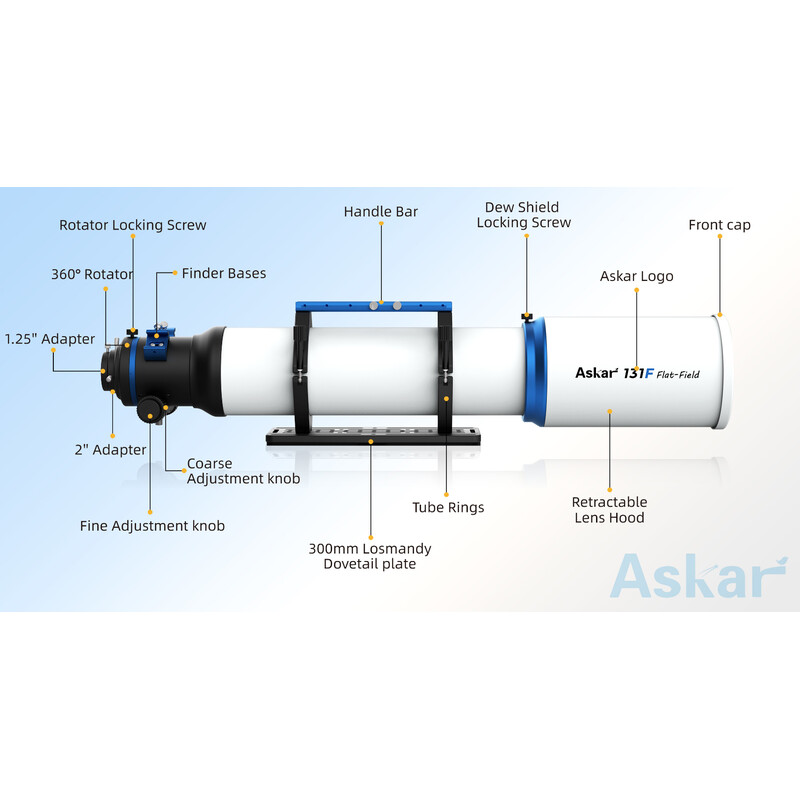 Askar Refraktor apochromatyczny AP 131/983 131F Flatfield