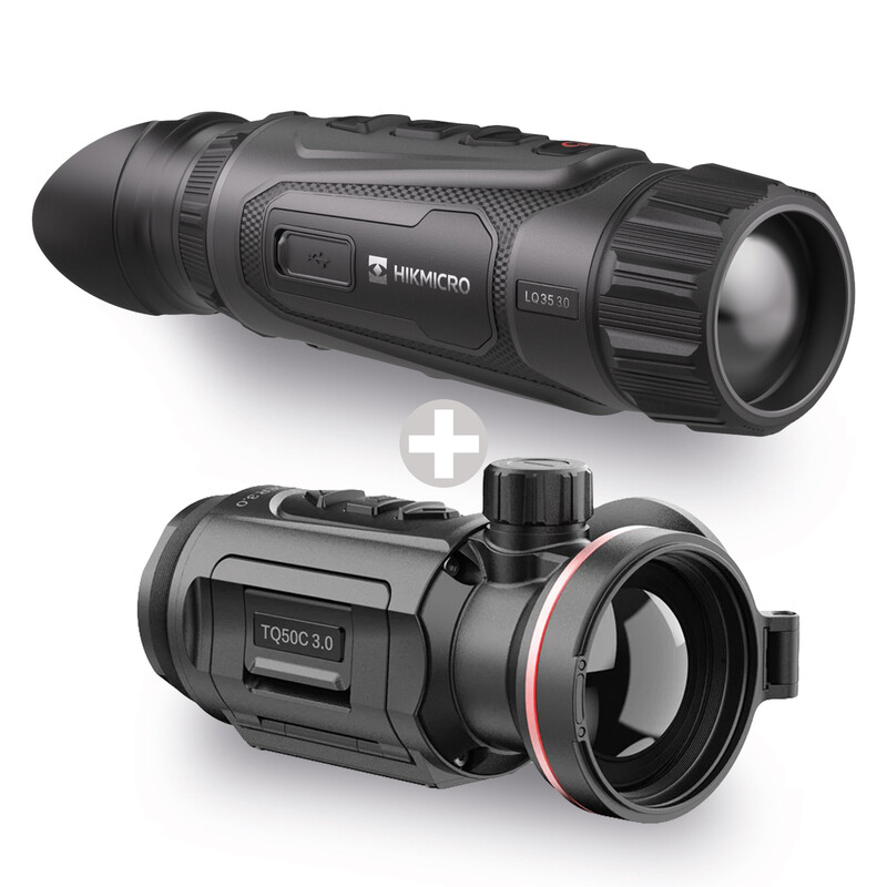 HIKMICRO Kamera termowizyjna Zestaw do polowań nocnych z kamerą termowizyjną Thunder TQ50C 3.0 + Lynx LQ35 3.0